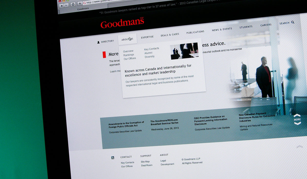 Goodmans Website 1